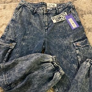 Women's size 14 Cargo Jeans Future Collective with Kahlana Barfield Brown